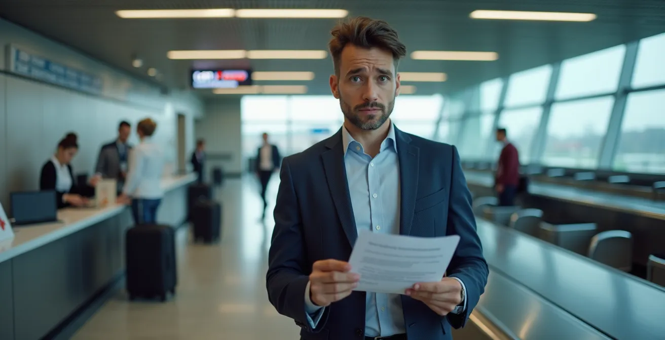 Gepäckausgabe am Flughafen Zürich mit Lost & Found Schalter