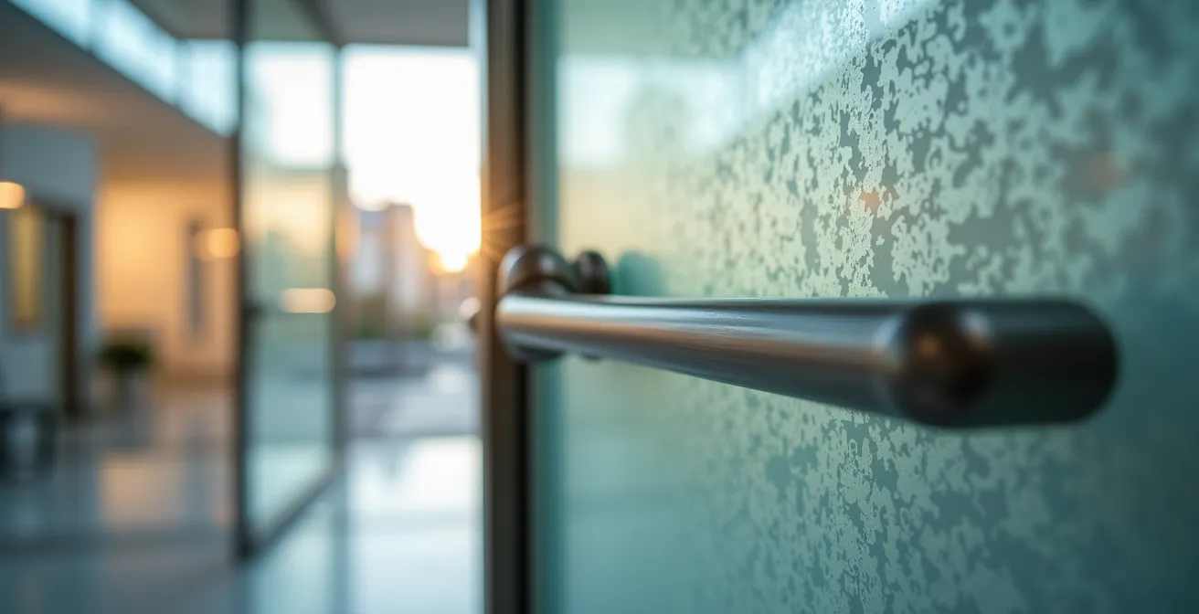 Modernes HMO-Gesundheitszentrum mit klarer Architektur in einer urbanen Schweizer Umgebung bei Tageslicht.