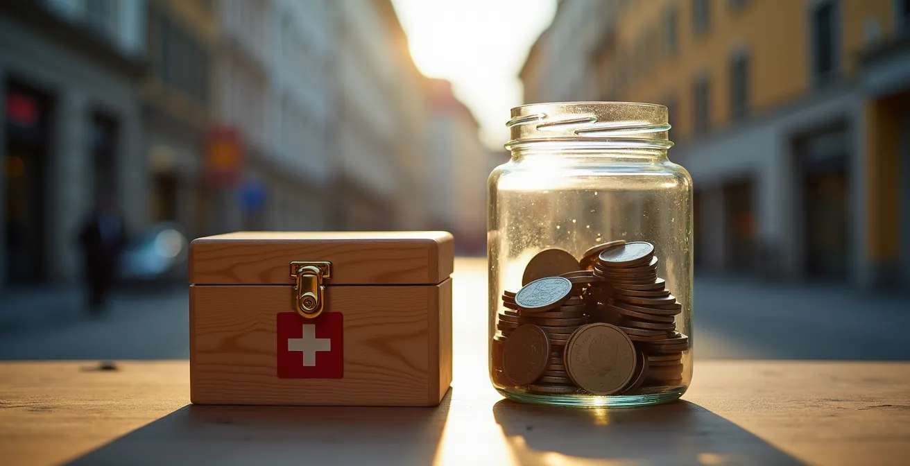 Symbolische Darstellung der Säule 3a und 3b Vorsorgeprodukte in der Schweiz