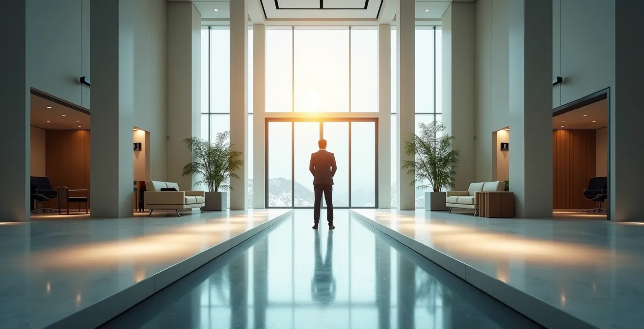 Visuelle Gegenüberstellung der finanziellen Optionen bei einer Schweizer Lebensversicherung